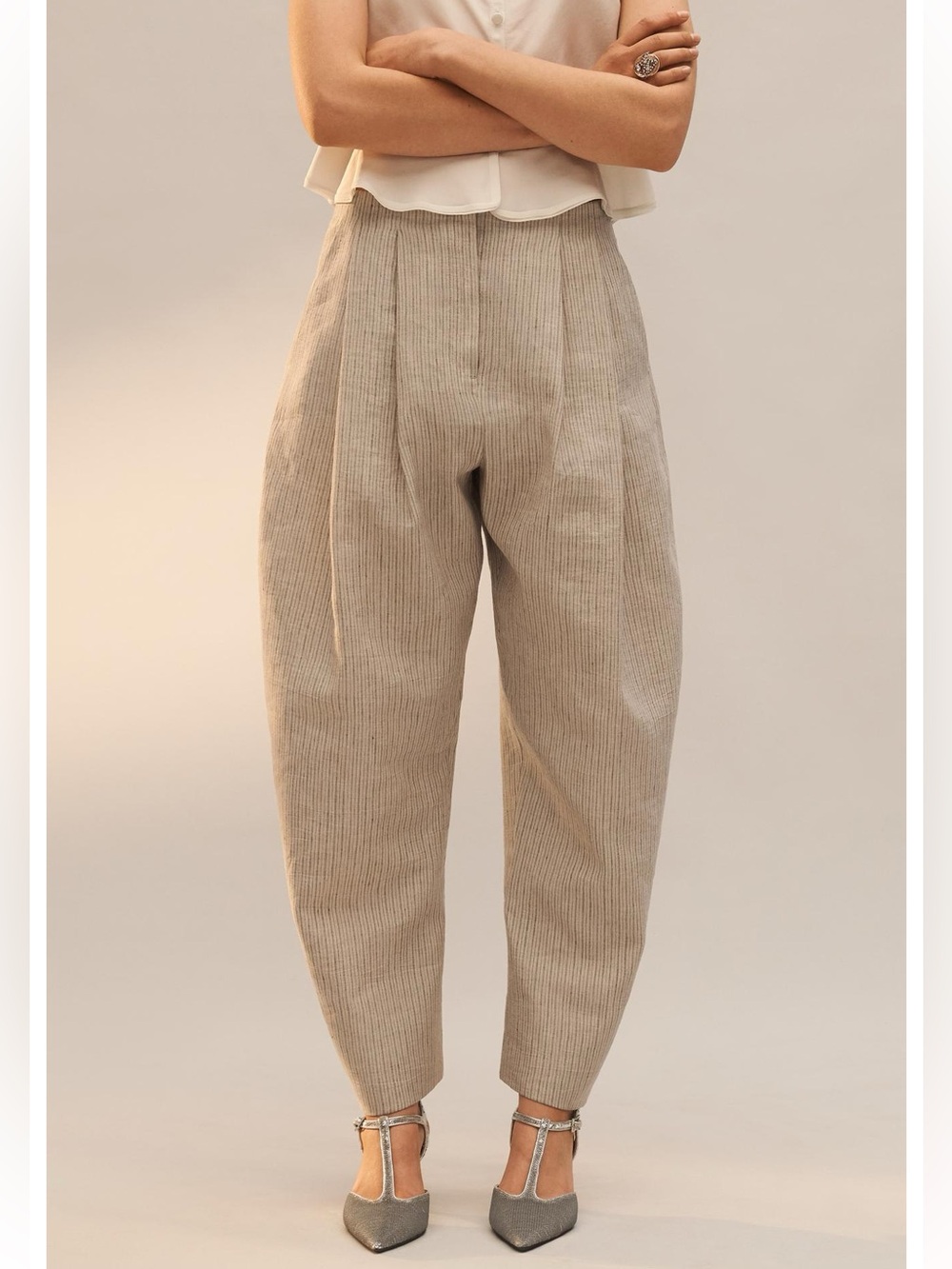 Zara Studio 2026
LIMITED EDITION LINEN BLEND STRIPED PANTS - Picture 11 of 15